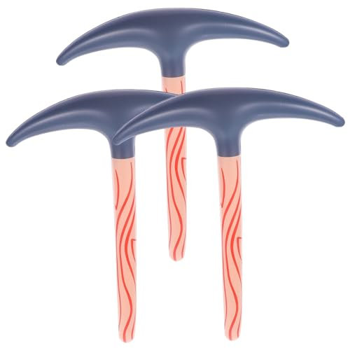 Kalastussaari 3pcs aufblasbare Spitzhacke, 22 Zoll wasserdichtes PVC -Spielzeug Axt, tragbare Prop -Axe für Kinder Party Rollenspiele für Spielen Pool Spielzeug Geschenke