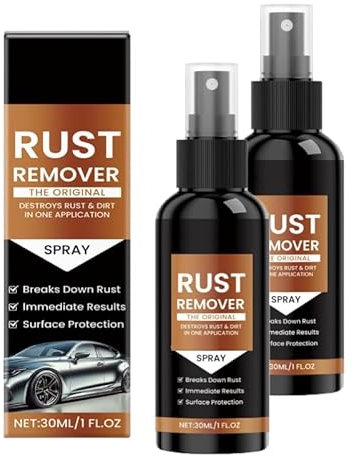 Spray Quitaóxido Nexa, Quitaóxido para Metal, Eliminador de Rayaduras de Auto, Limpiador de Manchas de Hierro para Múltiples Superficies, Disolvente de Óxido Intensivo para Metal, Autos y Cadenas (3)