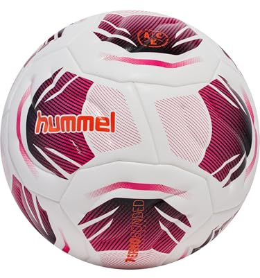 hummel Unisex hmlLegacy Elite Football, Black/Pink/Orange, Size 5