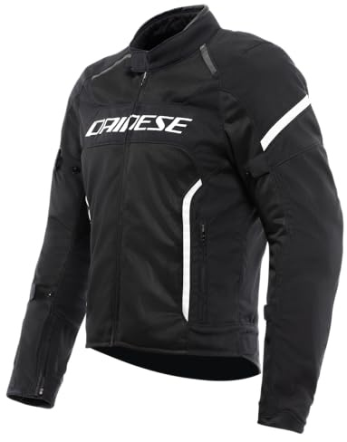Dainese - Air Frame 3 Tex Jacket, Sommer-Motorradjacke mit Herausnehmbarem, Winddichtem Innenfutter, Schwarz/Weiß, 54