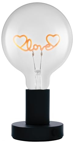 Osram 1906 Letter LED Tischleuchte Love-Schriftzug 1,2W E27 | 1906 Letter Table, Ambient Mood Light, Schwarz, 125 mm dia, 15000 h, 1-Pack