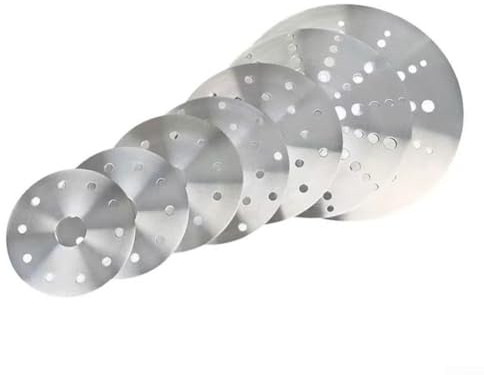 Disco convertitore in acciaio inox per piani cottura a induzione, piastra guida termica per pentole da utilizzare su piani cottura magnetici (14,8 cm)
