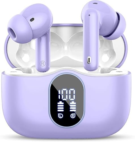 Bluetooth Kopfhörer, Kopfhörer Kabellos Bluetooth 5.4 Sport In Ear Kopfhörer mit App, Wireless Earbuds 40 Std Spielzeit, LED Ladecase, ENC Lärmreduzierung Mic, Tiefer Bass Ohrhörer für IOS/Android