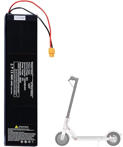 Batterie Rechargeable pour Trottinette Électrique 36V 6Ah 7.8Ah 10.4Ah, Batterie De Remplacement Étanche 36V 10S3P pour Kit Moteur De 0-400W 36V10.4Ah,XT60