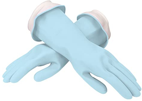 Casabella Waterblock Premium Gloves Aqua Blue, Small