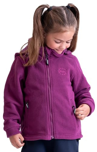 BMS Fleecejacke mit abnehmbarer Kapuze, Purple, Größe 152