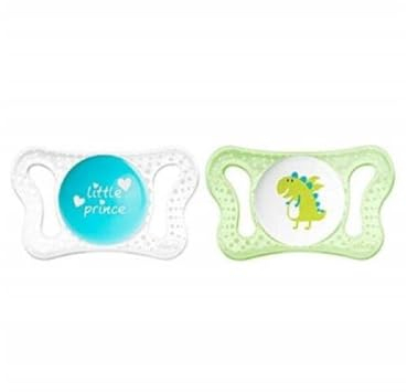 Chicco 00075121210000 Sauger Physio Micro Boy 0-2M, 2 Stück, blau
