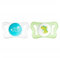 Chicco 00075121210000 Sauger Physio Micro Boy 0-2M, 2 Stück, blau