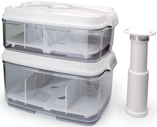 Genius 31027 Timer Maxi Vakuum Dosen Set 3tlg. weiß