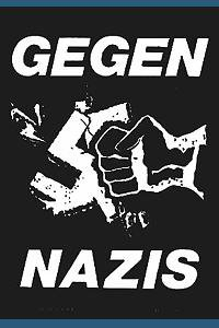 GEGEN NAZIS FIST POSTERFLAGGE FLAGGE FAHNE