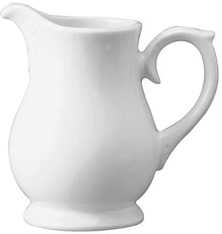 Churchill White Sandringham Jug / Creamers JS50 28cl - Pack of 4 | Cream Jugs, Milk Jugs, Ceramic Cream Jugs, White Cream Jugs, Cream Tot, China Creamer, China Milk Jug