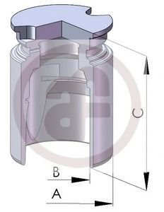 AUTOFREN SEINSA D025222 Bremssattel-Kolben 38mm Stahl