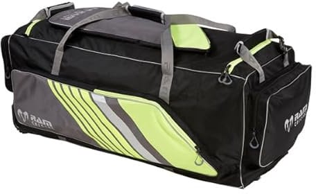 Ram Cricket - Cricket Bag - Strong Cordura Material - Suitcase Style Opening - Reinforced Durable Wheels - 107cm x 45cm x 44cm