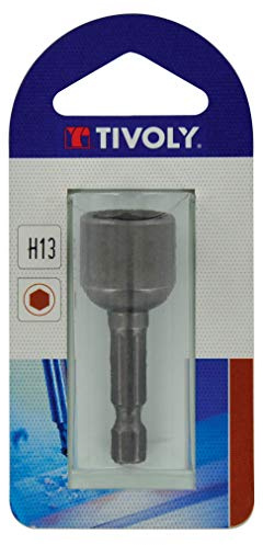 Timoly 11501920700 Nuss zum Anklemmen, magnetisch, weiblich, Ø 7 mm, Sechskantschaft 6,35 mm, Bits für Schraubendreher