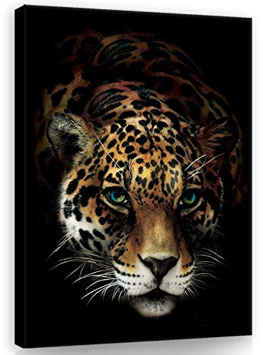ForWall Bilder Canvas Jaguar - O1 (100cm. x 75cm.) Leinwandbilder Wandbild AMFPP10148O1