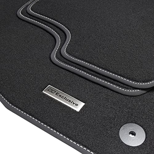 tuning-art BEL113 Fußmatten Edelstahl Logo passend für Audi A3 8L 1996-2003