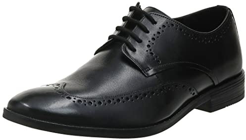 Clarks Men's Stanford Limit Derbys, Black Black Leather, 6 UK