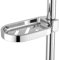 Verstellbare Seifenhalter ABS Seifenschale Halter Duschstange mit Ablaufschlitzen für Dusche ​Badezimmer Zubehör, 25 mm