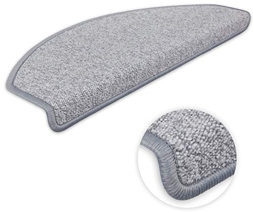 Kettelservice-Metzker Stufenmatte Treppenmatte Vorwerk Durango Halbrund Hellgrau 1 Stück