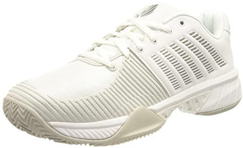 K-Swiss Performance Damen Express Light 2 Sport Shoe, White/Gull Grey, 37.5 EU