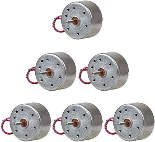 ICQUANZX Lot de 6 mini moteurs électriques CC 3 V 1730 tr/min pour jouets DIY