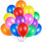 100 Mehrfarbige Luftballons Bunt Helium, Ballon Bunte Latex Premiumqualität 30 cm Partyballon Deko Bunte Dekoration fur Geburtstags