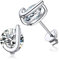 ChicSilver Sterlinb Silber Letter J Ohrstecker Wunderschöne Zirkonia Ohrstecker mit Geschenkebox Damen Knorpel Ohrschmuck