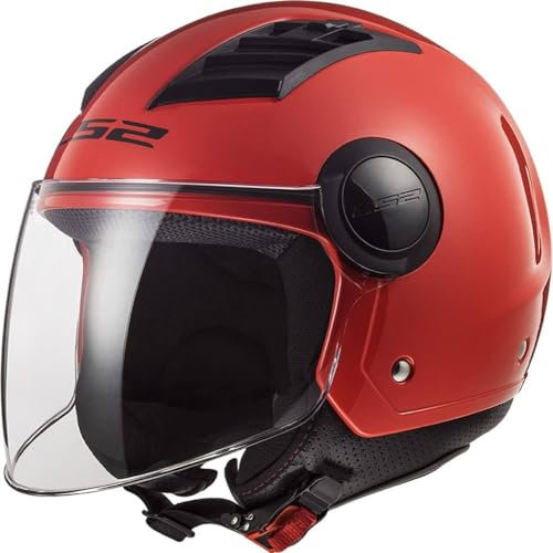 LS2, jethelm motorrad Airflow solid red, XS