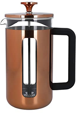 La Cafetière Pisa Stainless Steel Cafetière, Eight Cup, Copper, Gift Boxed
