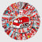Feuerwehr Aufkleber Cool Feuerwehrauto Sticker Set 50 Stücke Fire Truck Deko für Auto Laptop Skateboard Fahrrad Moped Motorrad Fahrrad Computer,Geeignet für Erwachsene Kinder