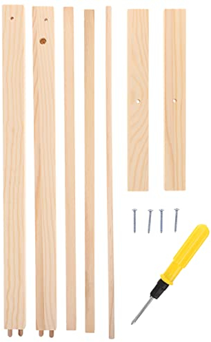 NUOBESTY Tipi Kleiderstange Puppenkleidungsregal Holzpuppen Kleidung St?nder Mini Mantel Hanging Rack Puppenm?belzubeh?r für Puppenhaushaltsmittel 40 cm Kleiderstange Klein Kinder