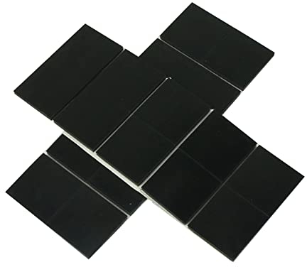 TAIYOU 40pcs Anti Rutsch Pads Antirutsch Gummi Pads Selbstklebend 30x30x3mm Rutschhemmer Möbel Antirutschpads Schwarz Möbelstopper Rutschstopper für Möbel Pflanzgefäße Stuhlbein Tische Sofas Regale