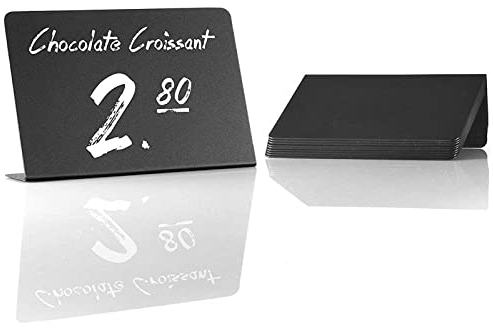 20 Mini Wooden Board Set Kleine Tafeln Zum Beschriften Kreidetafel Aufsteller Namensschilder Tisch Aufsteller Tafel Plastik Wiederverwendbar Preisschild Mit Stand, Catering Buffet Buchungsschild