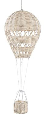 Heißluftballon Hängedeko Rattan natürlich/beige 60 cm Boho Kinderzimmer Bemba