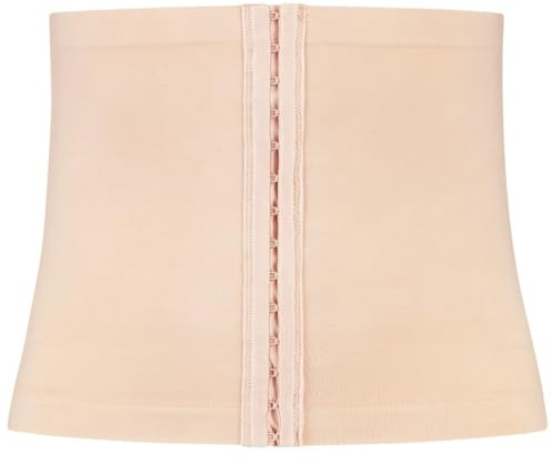 Bye Bra Soft Touch Waist Shaper for Women, Seamless Tummy Control Corset Belt, Open Bust Design, Adjustable Straps, Firm Support, S–XXL (Beige, S)