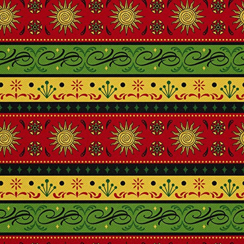 HEKO PANELS Oxford Wasserdichte Meterware Canvas-Stoff Polyester Zum Nähen Möbelstoffe Dekostoffe Handwerken Wasserabweisend Blickdicht Streifen Bunt 1 Meter 155 x 100 cm