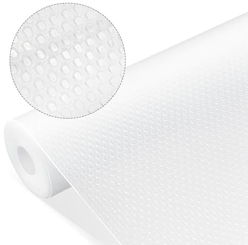 Tekenewbse Schubladenmatte, 30×400cm Transparent Antirutschmatte Schubladen Küche, Anti Rutsch Matte, Schubladen Matte Rutschmatte Schublade, Antirutschfolie Kühlschrank Schrankpapier Antirutschmatten