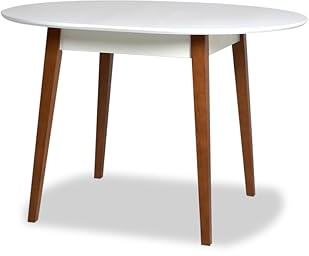 ASTIMESA Mesa de Cocina Fija Redonda, Diámetro 90 cm