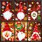 Fensterbilder Weihnachten Selbstklebend,Rainllon Weihnachten Fensterbilder,Weihnachts Fensterbilder Winter Deko Schneeflocken Weihnachtsmann Hirsch PVC Aufklebe Türen Wiederverwendbar