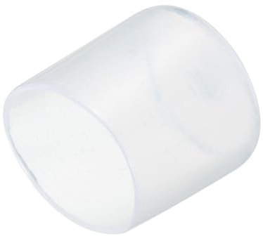 sourcing map 20pcs Rubber End Caps 25mm(1) ID Vinyl PVC Round Tube Bolt Cap Cover Screw Thread Protectors Clear