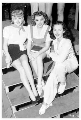 SORECI Filmschönheiten Lana Turner, Judy Garland und Hedy Lamarr Leinwand-Poster, Wandkunst, Dekordruck, Bild, Gemälde für Wohnzimmer, Schlafzimmer, Dekoration, ungerahmt, 60 x 90 cm