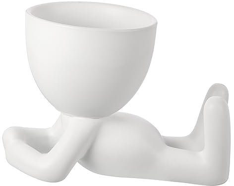 ORFOFE Petit Pot De Fleurs en Céramique pour Plantes Succulentes en Forme Humaine pour Bureau Jardin