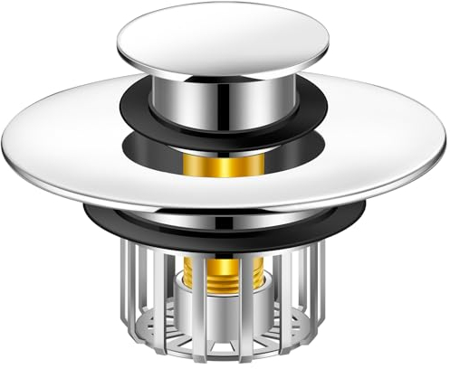 coamanug Badewannenstopfen | Duschablauf-Haarfänger, Pop-Up-Wannenstopper mit Sieb | Badezimmer-Ablaufstopfen | Abflussschutz für 3,8 cm bis 3,5 cm Badewannenablaufloch