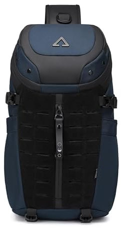OZUKO Molle-Umhängetasche, Rucksack, Umhängetasche, kleine Umhängetasche, Blau