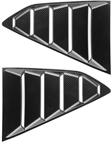Yctze Couvercle de Volet de Persienne de Fenêtre Arrière en Fiber de Carbone pour 2016 – 2020, Améliore l'apparence de la Voiture avec évent M, Kit de Persiennes, Accessoire de