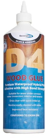 Bond It D4 Professional Wood Adhesive - Clear 1L