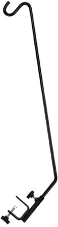 IWOWHERO Outdoor Hook Clamp on Deck Hangers Deck Rail Hook Deck Hook Hummingbird Feeder Hanger Fence Hooks Deck Railing Plant Hanger Wind Chime Hanger Deck Shepherd Hook