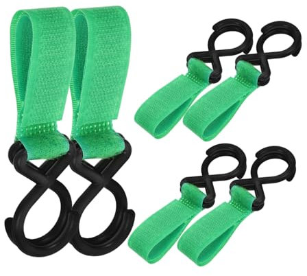 ifundom 6 Stück Kinderwagenhaken Zum Aufhängen Universelle Nylon Haken Ohne Bohren Kompakt Und Tragbar Für Wickeltaschen Und Einkaufstaschen