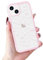 Urarssa Case for iPhone 15, Cute Bowknot Pattern Aesthetic Bow Design Phone Case for Women Girls, Soft TPU Bumper Clear Shockproof Protective Girly Cover for iPhone 15, Hollow Heart