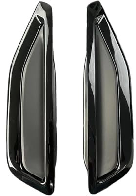 JCVXOELT Glänzend Schwarze Seitenkotflügel, Grill, Lüftungsschlitze, kompatibel mit BMW X5 G05 2019–2022(Glossy Black)